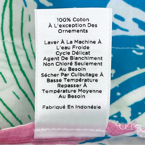 TALBOTS Tunic Floral Lace 100% Cotton 3/4 Sleeve Split Neck Popover Styling - Picture 12 of 14